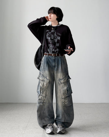 Ambition Rivet Cargo Denim